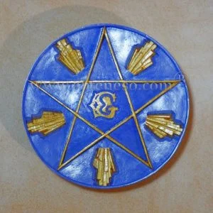 Étoile de Naissance bleu doré (peinte)