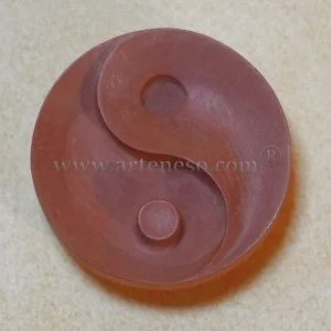 Yin Yang Rouge – Tao 3D ®  (6cm) Élément TERRE