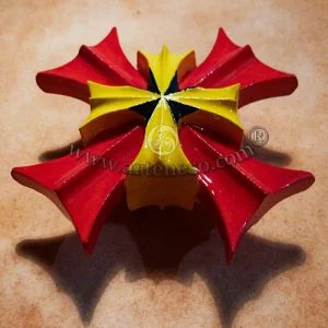 Bouclier d’Héracles et Esprit d’Orphée Double Face Rouge-Jaune-Indigo