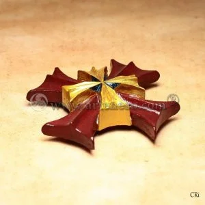 Bouclier d’Héracles et Esprit d’Orphée Détouré Rouge-Doré-Indigo